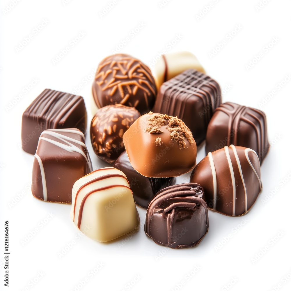 Chocolate candy isolated on white background Chocolate candy isolated on white background