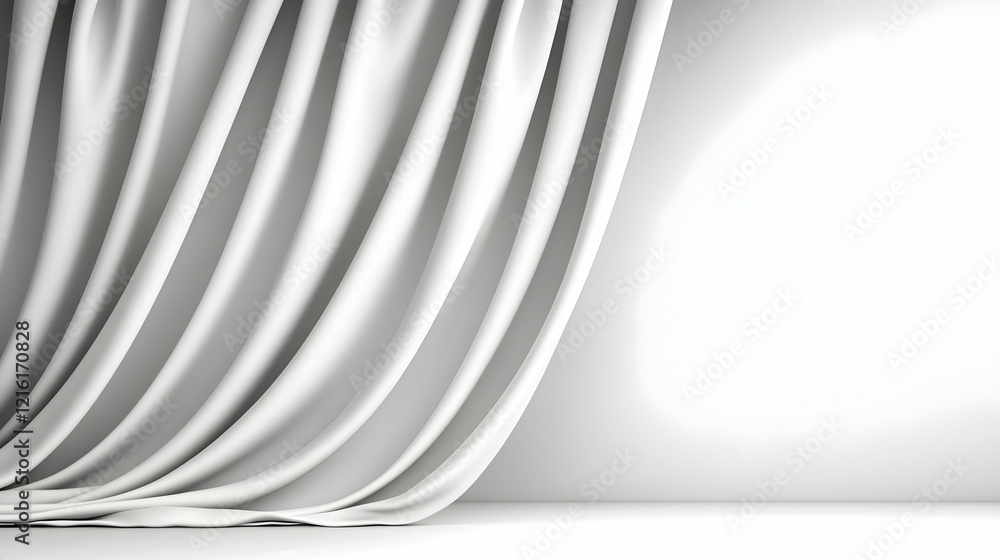 Obraz premium White Drape 3D Illustration