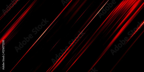 Abstract Red Lines Streaking Diagonally Across a Dark Background Creates a Dynamic Visual.
