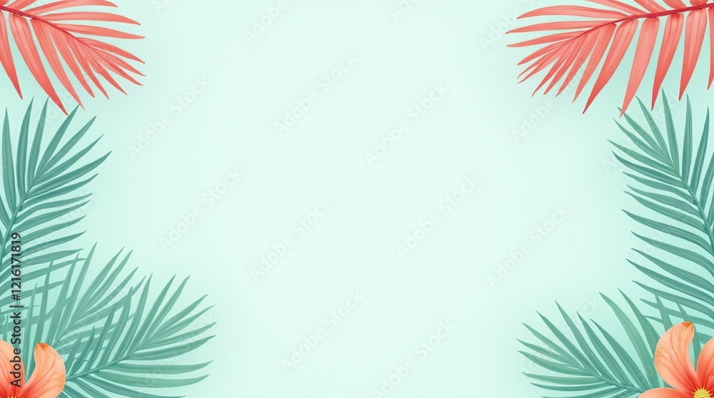 Summer card mockup background with copy space for text, background. Summer card mockup background with copy space for text, background.