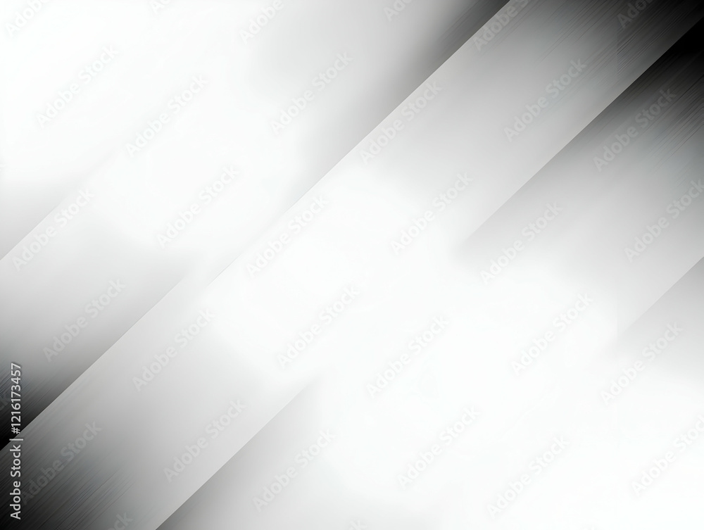 Abstract Background Features Diagonal Gray and White Stripes Smoothly Blending Together Abstract Background Features Diagonal Gray and White Stripes Smoothly Blending Together