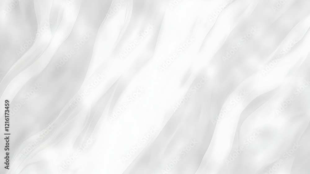 Abstract White Background Flows Smoothly and Elegantly Across the Frame with Soft Curves. Abstract White Background Flows Smoothly and Elegantly Across the Frame with Soft Curves.