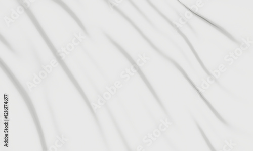 Wallpaper Mural White abstract wave background. Rippled cloth Torontodigital.ca