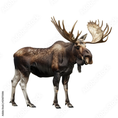 Wallpaper Mural a Moose isolated on transparent background Torontodigital.ca