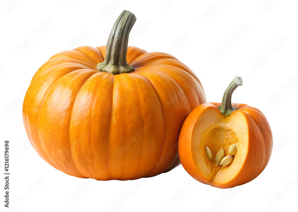 Obraz premium pumpkin clipart image on transparent background
