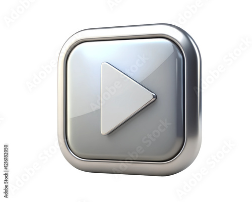 metallic glossy icon clipart image on transparent background