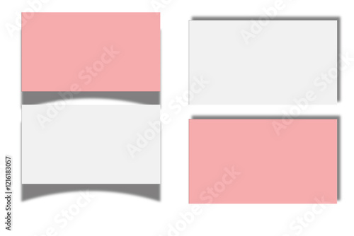 Modern and aesthetic business card mockup 