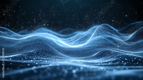 Fototapeta Naklejka Na Ścianę i Meble -  3D tunnel of hexagonal shapes with alternating light and dark sections 