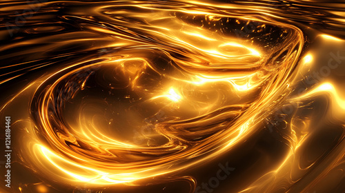 Fototapeta Naklejka Na Ścianę i Meble -  3D tunnel of hexagonal shapes with alternating light and dark sections 