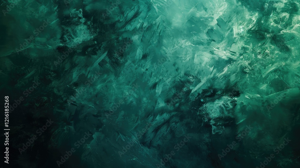 Abstract swirling patterns in shades of teal and dark green, creating a textured background. Abstract swirling patterns in shades of teal and dark green, creating a textured background.