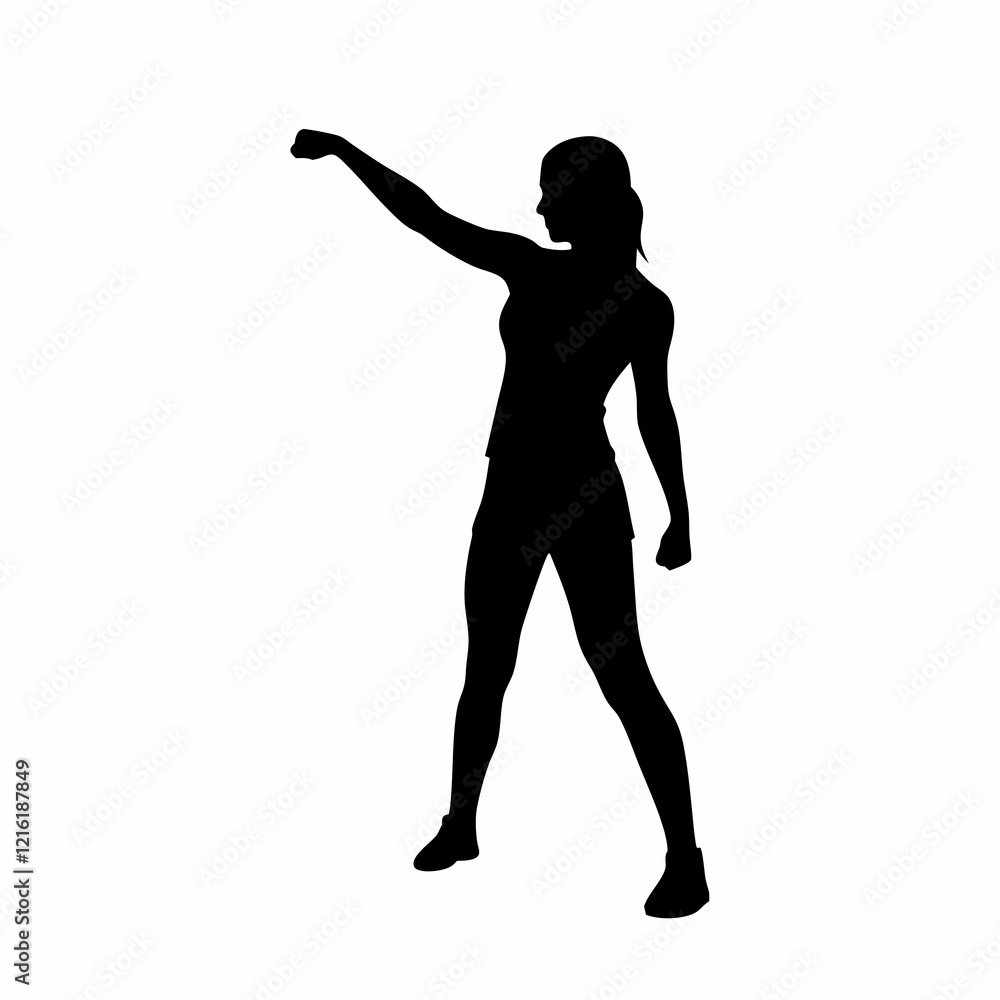 A woman is doing a push up. She is wearing a black shirt and shorts. She is standing with her arms outstretched a A woman is doing a push up. She is wearing a black shirt and shorts. She is standing with her arms outstretched a