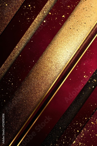 Luxurious Red and Gold Abstract Background