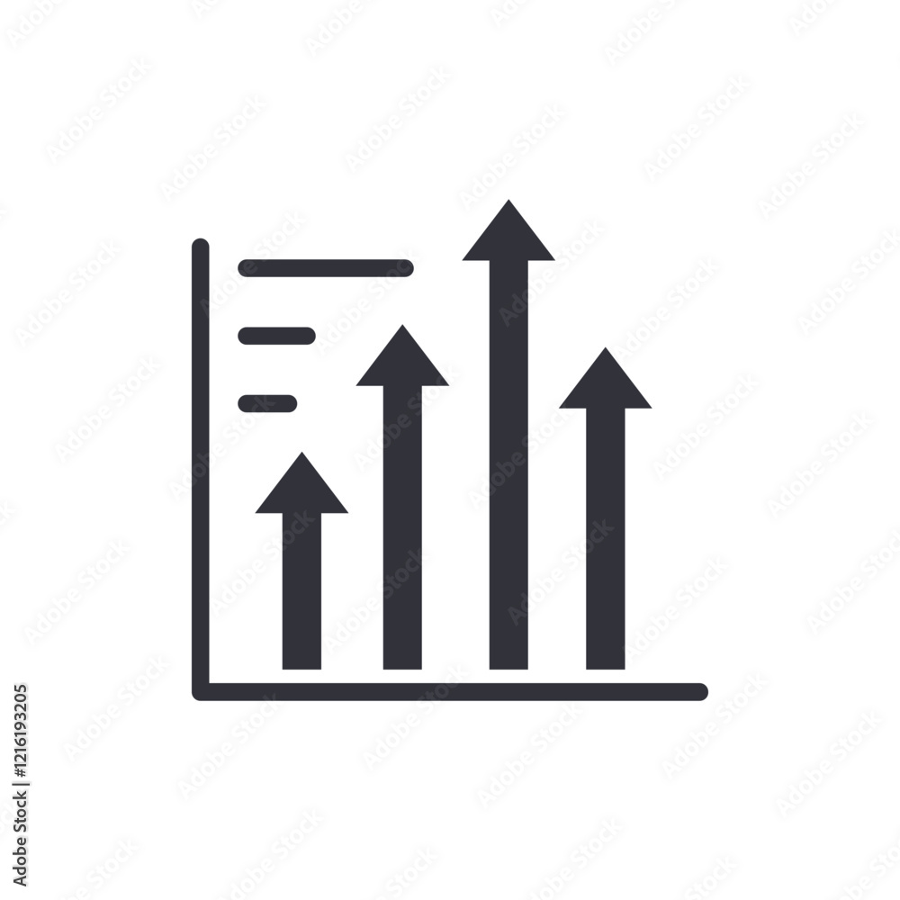 Growth chart solid icons, minimalist vector illustration ,simple transparent graphic element .Isolated on white background Growth chart solid icons, minimalist vector illustration ,simple transparent graphic element .Isolated on white background