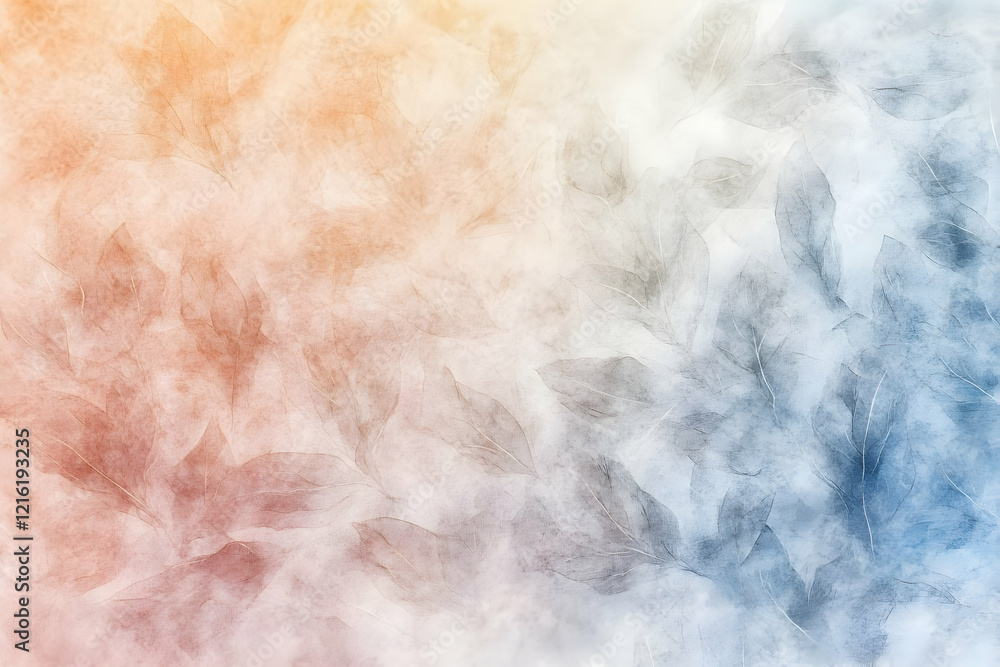 Abstract Background Features Delicate Leaf Skeletons on a Soft, Dreamy Gradient Background, Perfect for Nature-Inspired Designs. Abstract Background Features Delicate Leaf Skeletons on a Soft, Dreamy Gradient Background, Perfect for Nature-Inspired Designs.