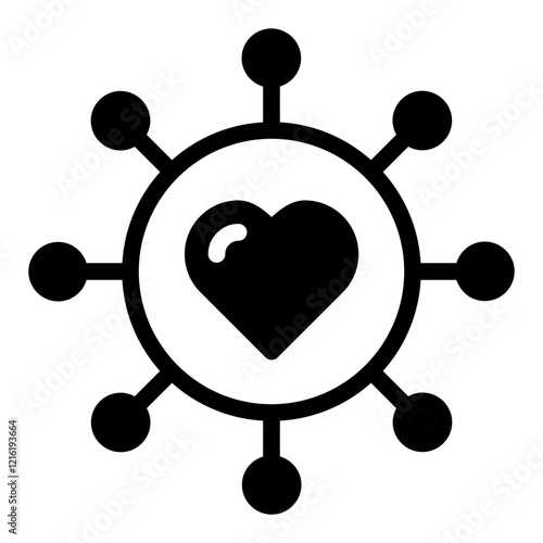 dating app solid icon