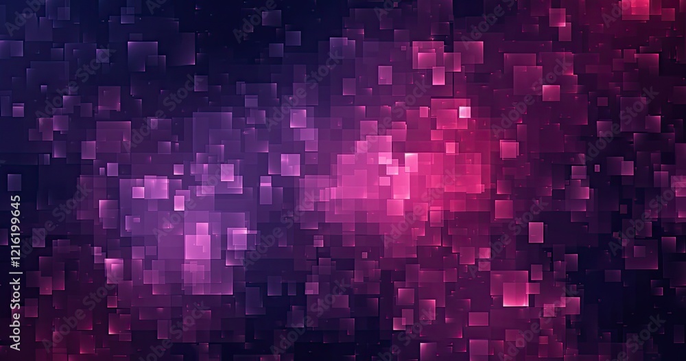 A vibrant, abstract background of pixelated colors in shades of purple and pink. A vibrant, abstract background of pixelated colors in shades of purple and pink.