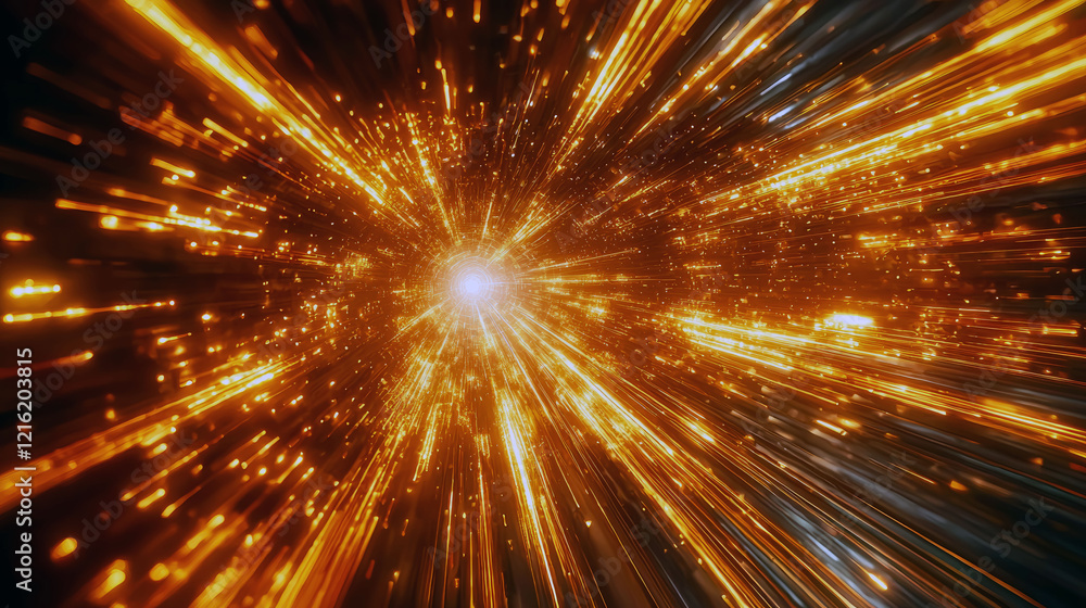 Golden Cosmic Tunnel: A Journey Through Light Speed and Energy. Abstract Space Art, Digital Design, Galaxy Background Golden Cosmic Tunnel: A Journey Through Light Speed and Energy. Abstract Space Art, Digital Design, Galaxy Background