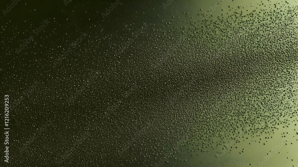 Abstract Background Displays Tiny Green Droplets Transitioning Smoothly Across a Gradient Abstract Background Displays Tiny Green Droplets Transitioning Smoothly Across a Gradient