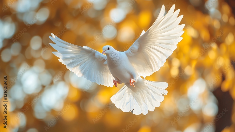 Photo flying allegorical peace dove international day of peace Photo flying allegorical peace dove international day of peace