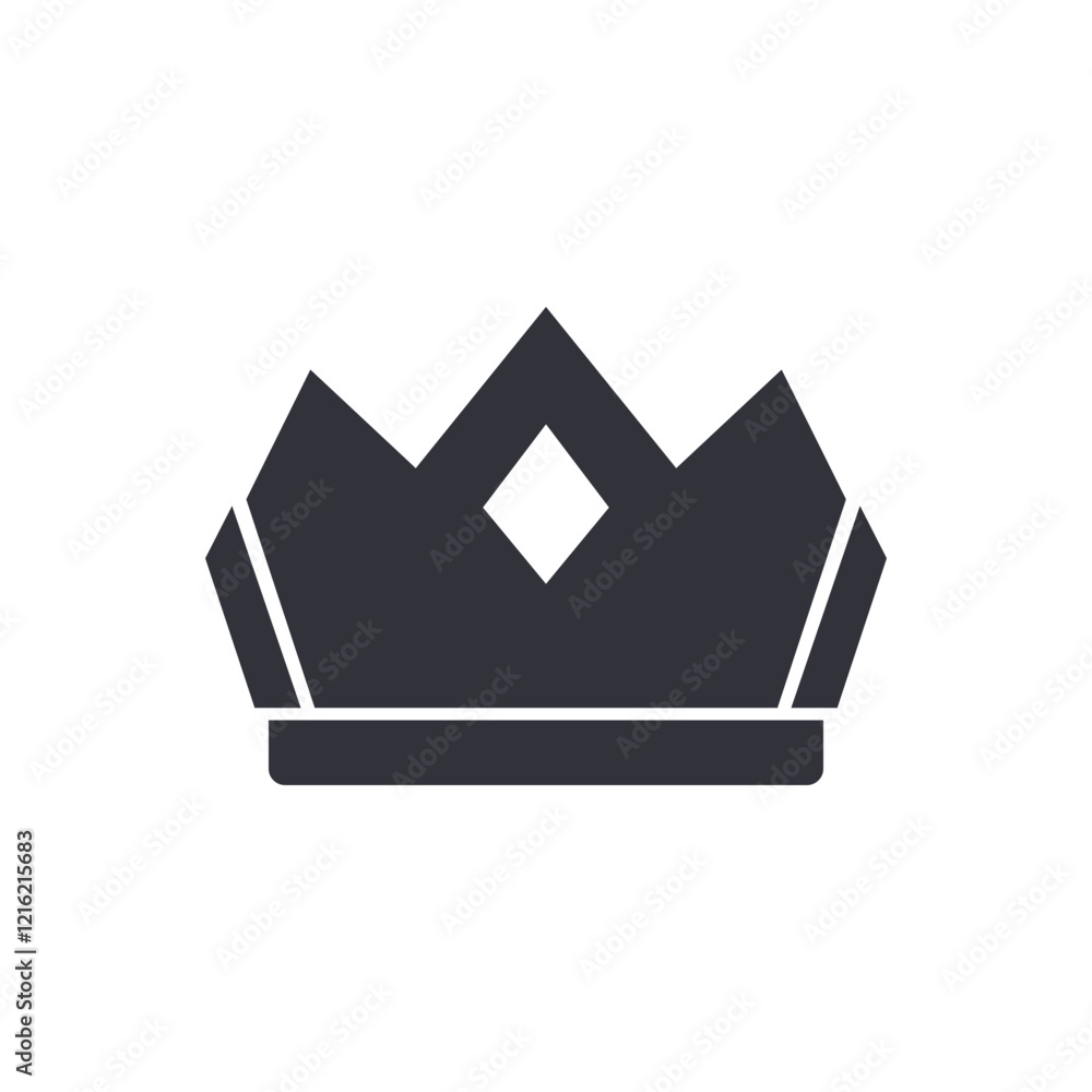 King crown solid icons, minimalist vector illustration ,simple transparent graphic element .Isolated on white background King crown solid icons, minimalist vector illustration ,simple transparent graphic element .Isolated on white background