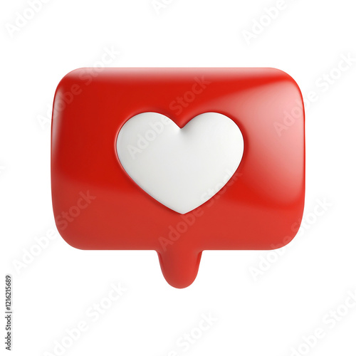 Free Download Like heart bubble icons on transparent background PNG Generative AI - GFXLoad