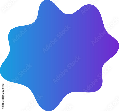 gradient blob decoration