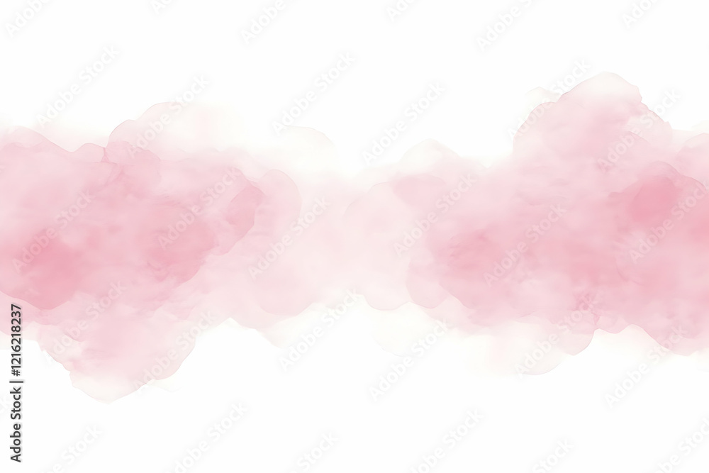 Soft Pink Watercolor Cloudscape Background with Delicate Hues Creates a Dreamy Atmosphere Soft Pink Watercolor Cloudscape Background with Delicate Hues Creates a Dreamy Atmosphere