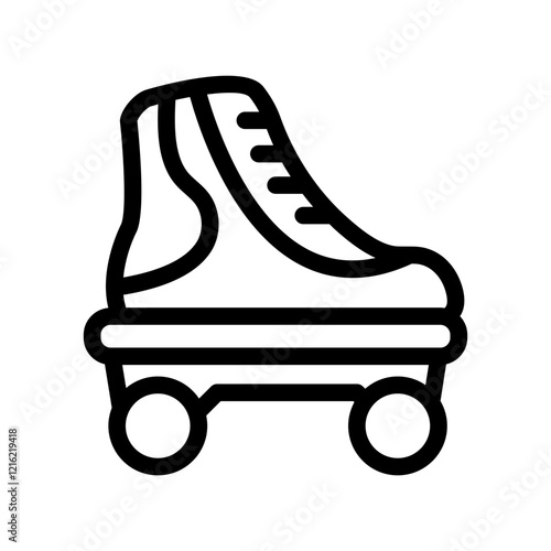 skates outline style