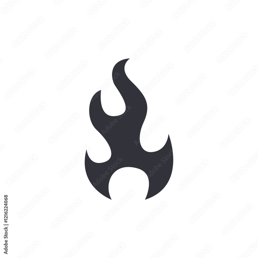 Fire solid icons, minimalist vector illustration ,simple transparent graphic element .Isolated on white background Fire solid icons, minimalist vector illustration ,simple transparent graphic element .Isolated on white background