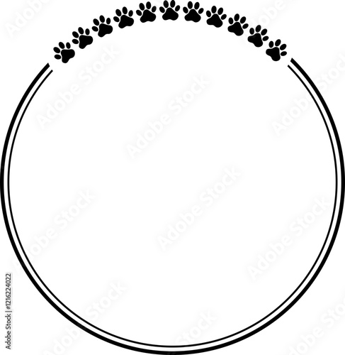 Pet Paws Frame , Animal Paws Frame	