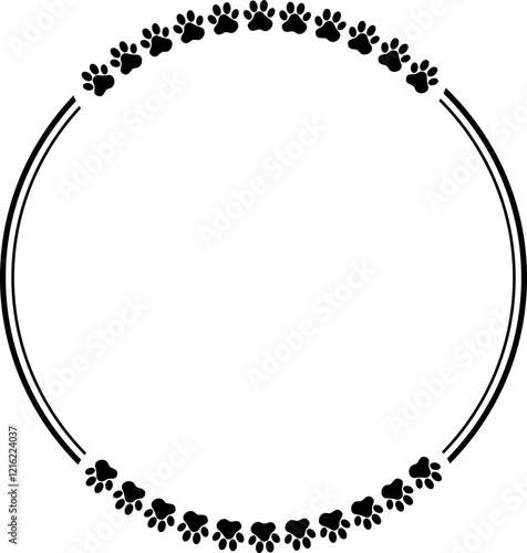 Pet Paws Frame , Animal Paws Frame	
