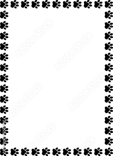 Pet Paws Frame , Animal Paws Frame	