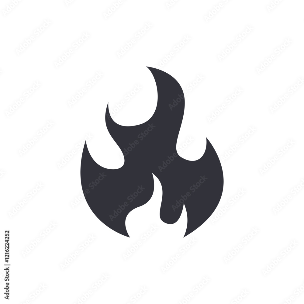 Fire solid icons, minimalist vector illustration ,simple transparent graphic element .Isolated on white background Fire solid icons, minimalist vector illustration ,simple transparent graphic element .Isolated on white background