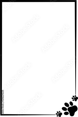Pet Paws Frame , Animal Paws Frame	