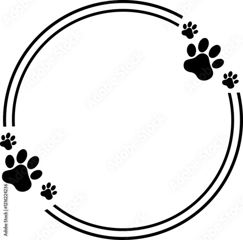 Pet Paws Frame , Animal Paws Frame	