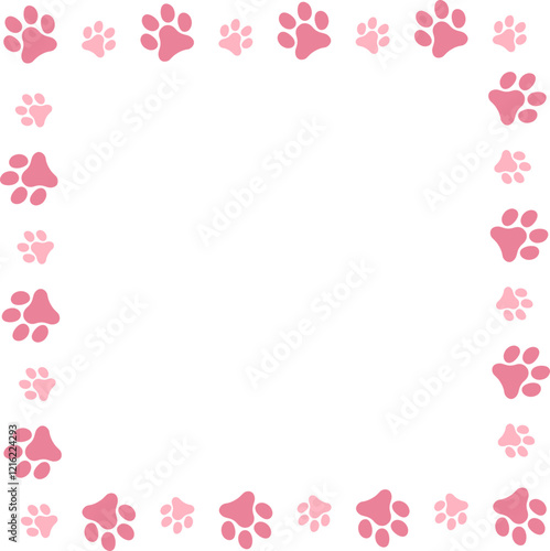 Pet Paws Frame , Animal Paws Frame	