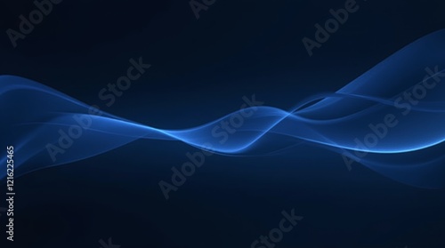 Flowing Blue Waves