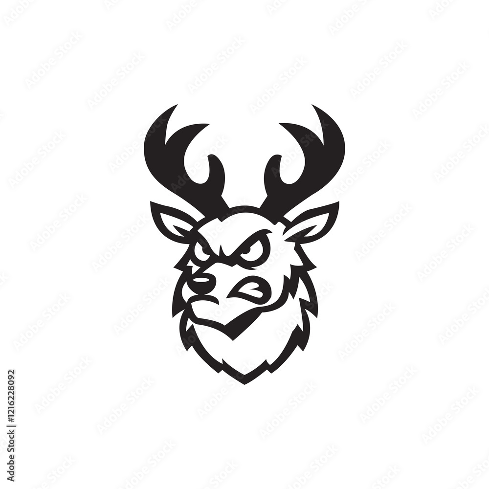 Fototapeta premium Deer head mascot template