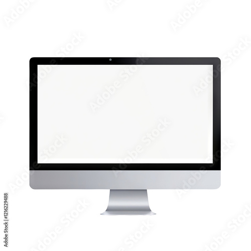 Imac personal computer isolated on transparent background PNG Generative AI