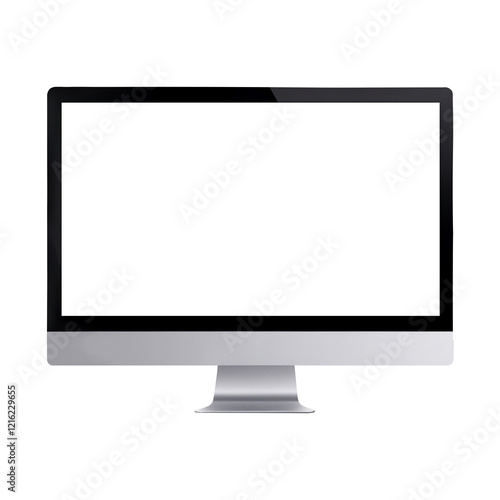 Imac personal computer isolated on transparent background PNG Generative AI