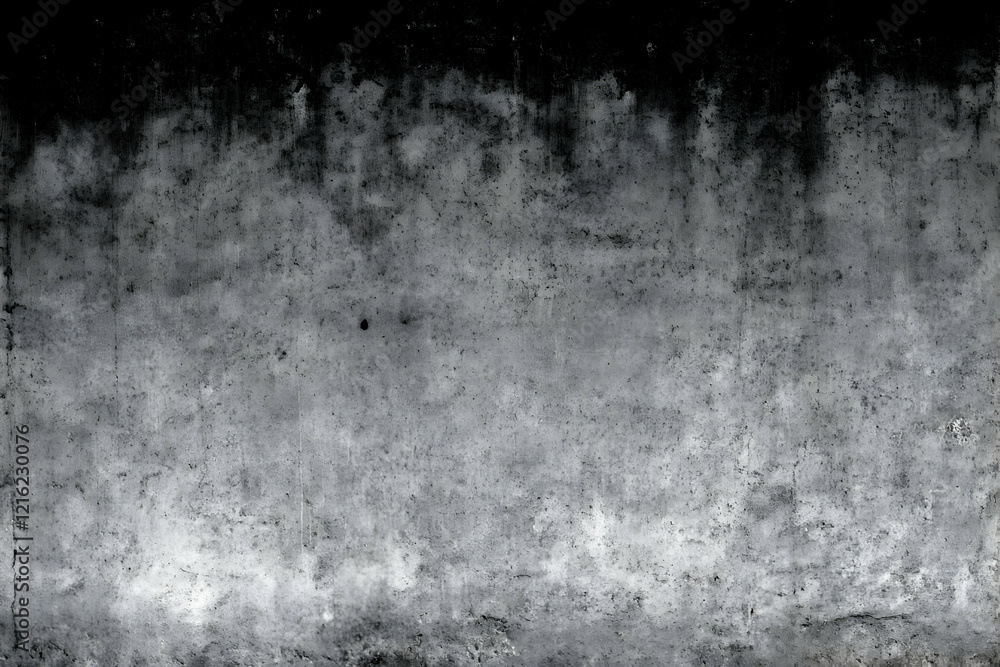 Fototapeta premium Dark Grunge Concrete Wall Texture Creates a Moody and Textured Background with a Dramatic Fade