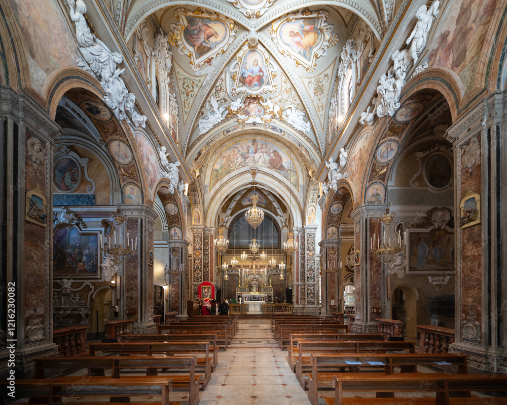Fototapeta premium Chiesa di San Francesco di Paola, late gothic and mannerist styled church in Palermo, Italy 