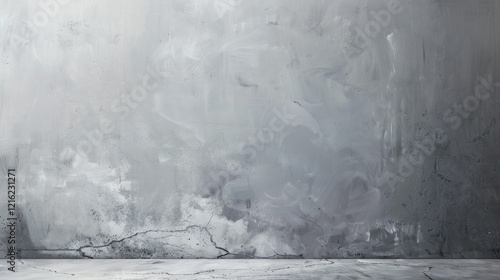 A textured gray wall with subtle variations, creating a minimalist and abstract background.