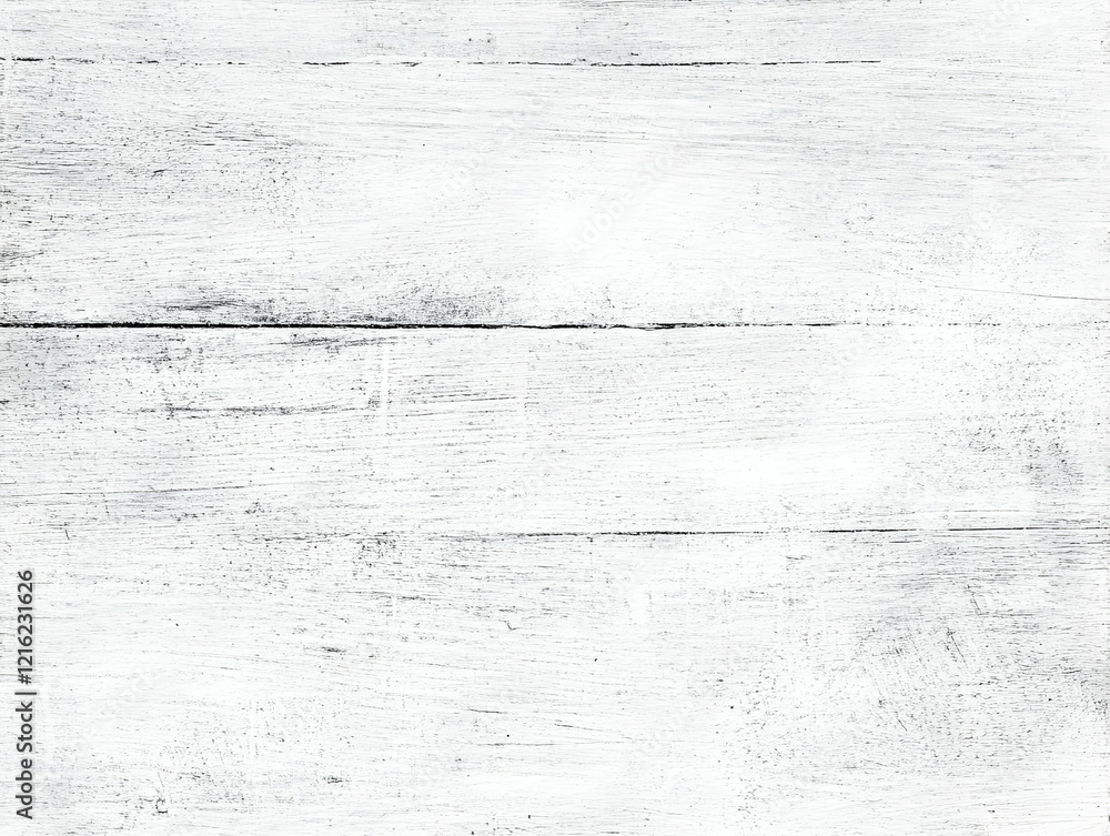White painted wooden planks display a textured and weathered surface with subtle grain patterns. White painted wooden planks display a textured and weathered surface with subtle grain patterns.
