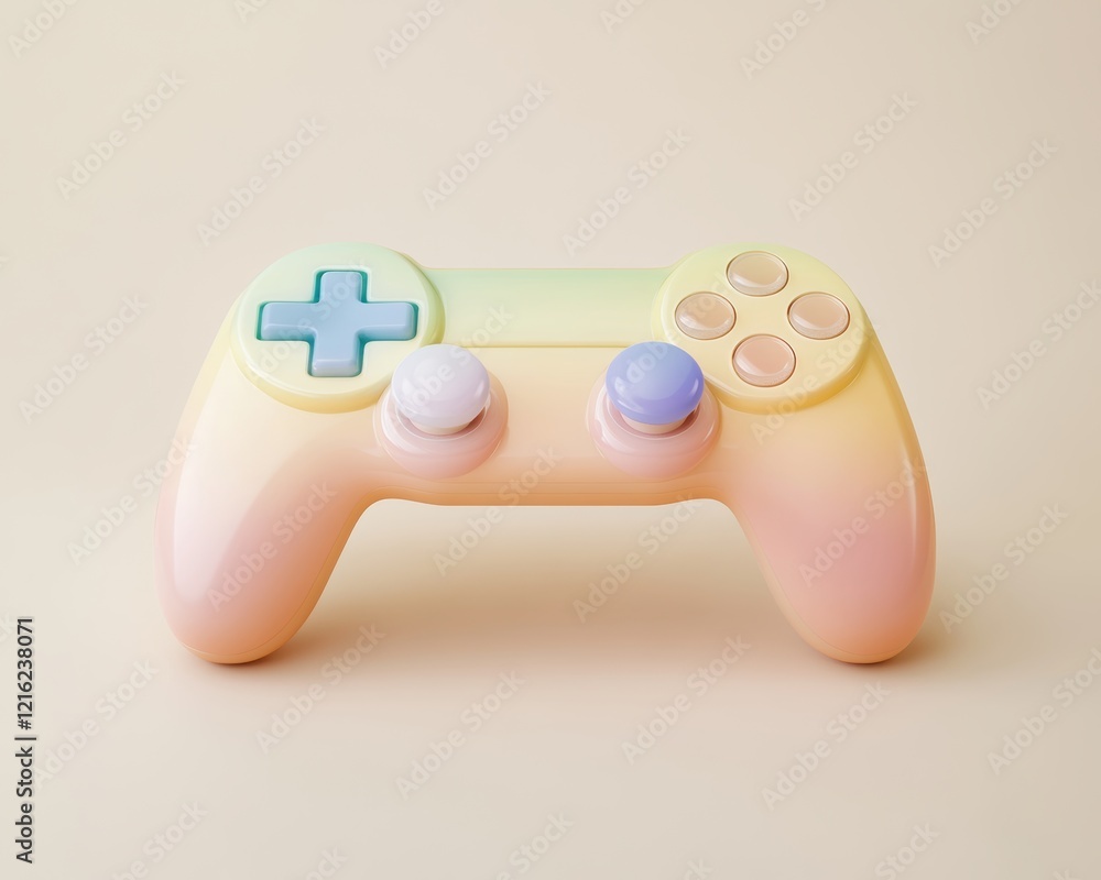 Pastel Rainbow Game Controller. Pastel Rainbow Game Controller.