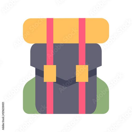 travel bagpack flat style