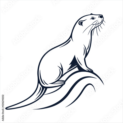 sea lion vector icon