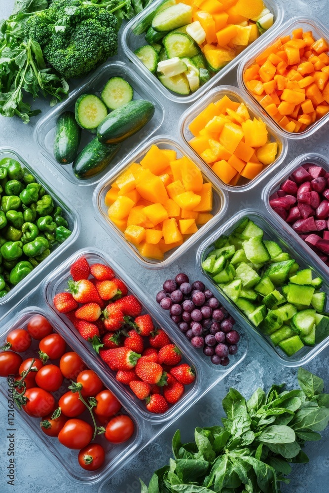 Freshly harvested produce being arranged for market display, showcasing vibrant colors and seasonal abundance. Freshly harvested produce being arranged for market display, showcasing vibrant colors and seasonal abundance.