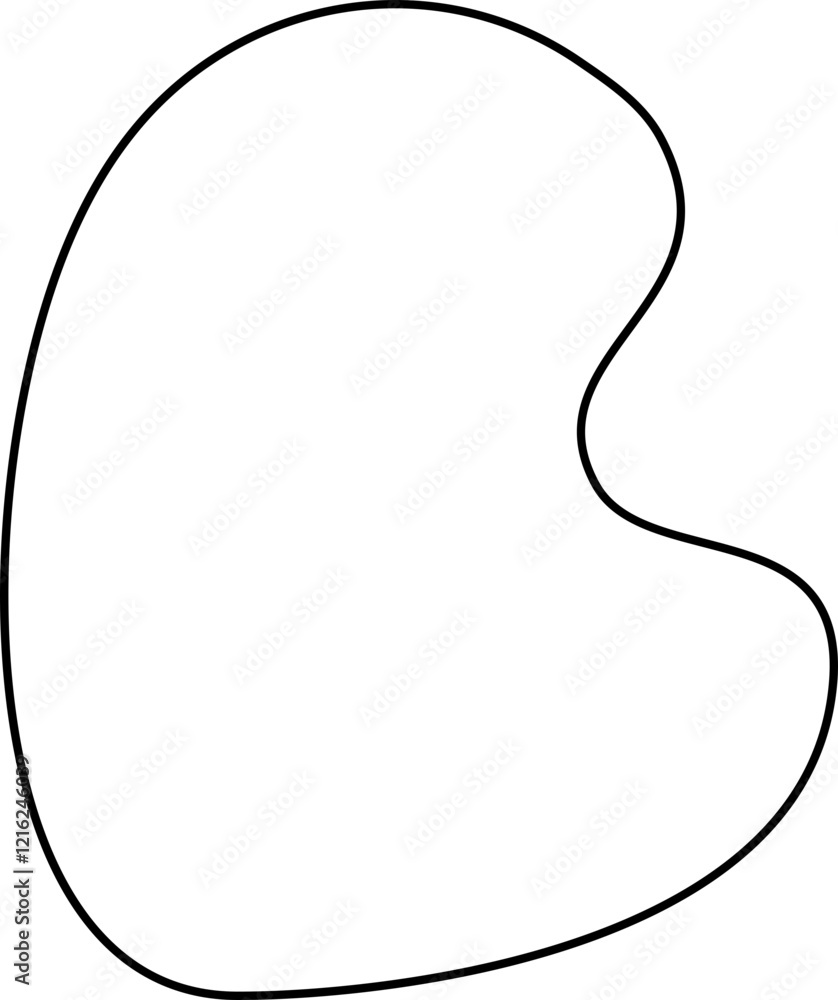 blob line decoration vector