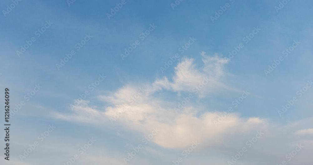 Obraz premium Summer blue sky cloud gradient light white background. Beauty clear cloudy in sunshine calm bright winter air bacground. Gloomy vivid cyan landscape in environment day horizon skyline view spring wind